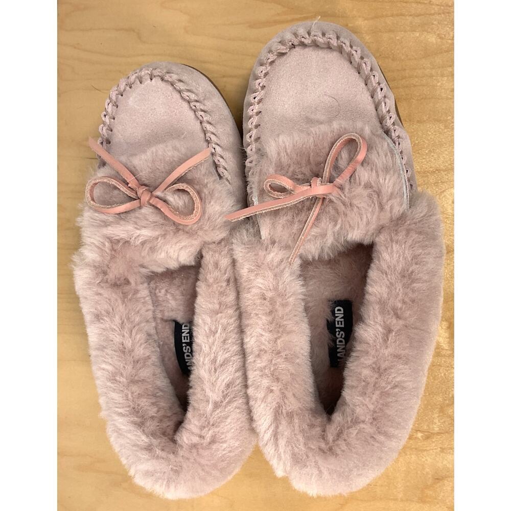 Lands End Womens Allweather Slip On Moc Shoes/Slippers Size 6
